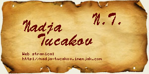 Nadja Tucakov vizit kartica